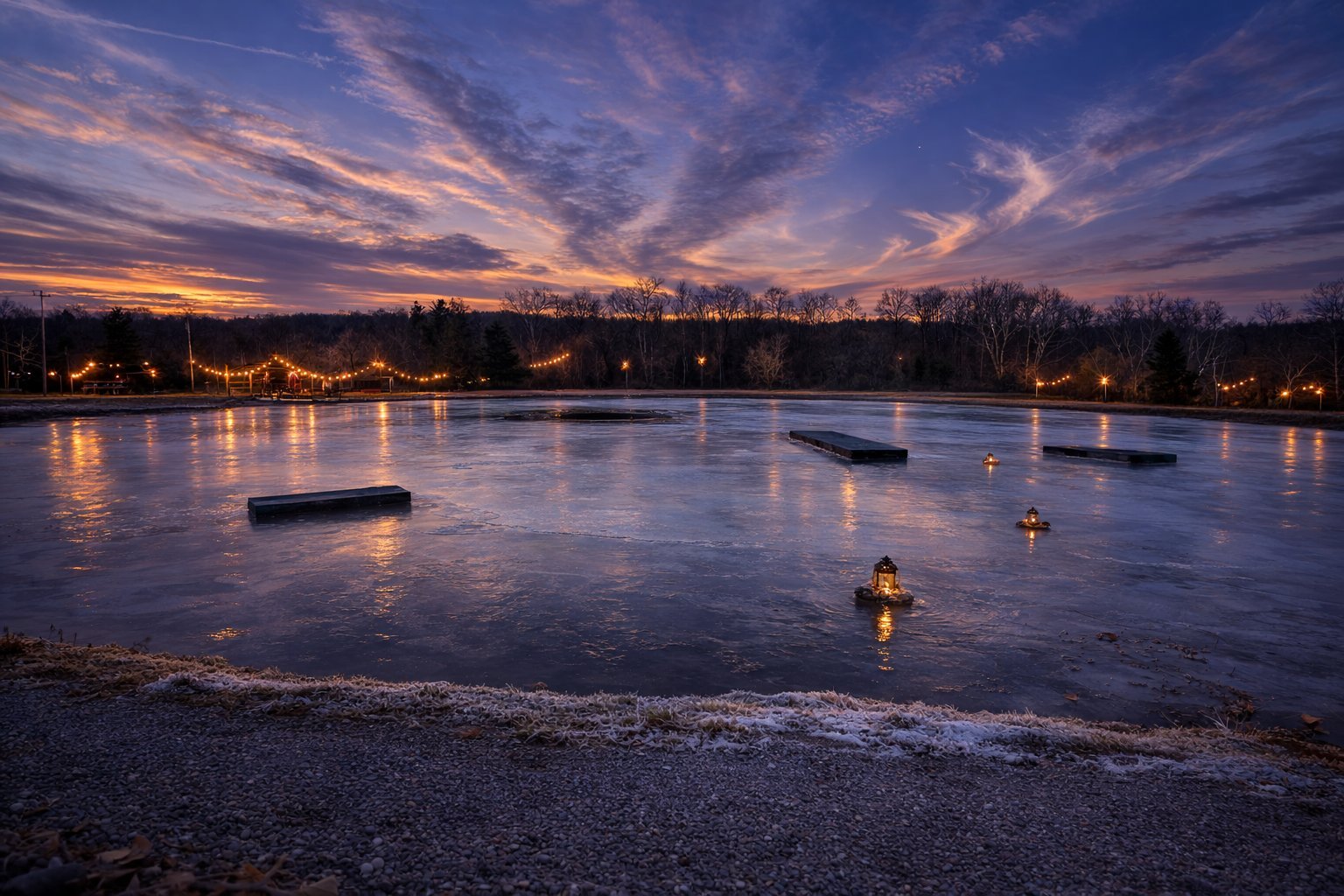 Nova property at sunset