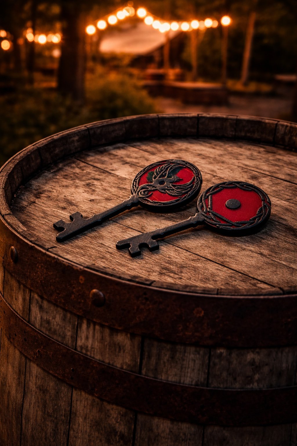 Nova Keys on a barrel