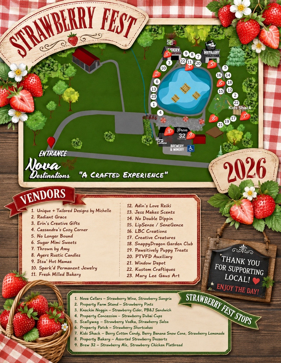 Strawberry Fest Map